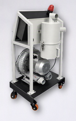 Dust collector fitted to the Primeaux Blower Station